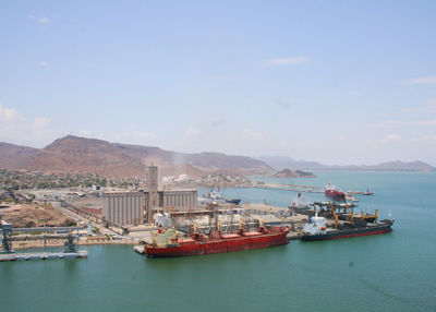 Inicio de operaciones de la ampliación  del muelle 4 del puerto de Guaymas