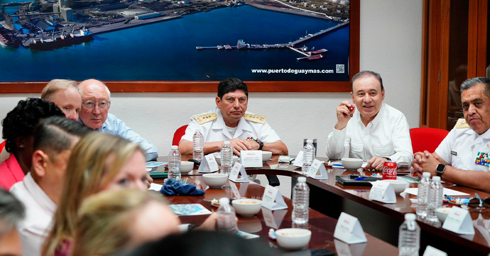 Embajador de Estados Unidos en México Visita el PUERTO DE GUAYMAS